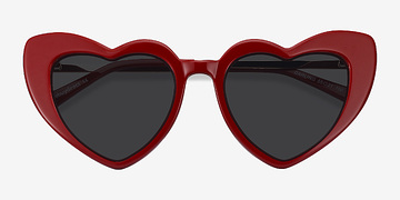 Burgundy Darling -  Acetate, Metal Lunettes de soleil