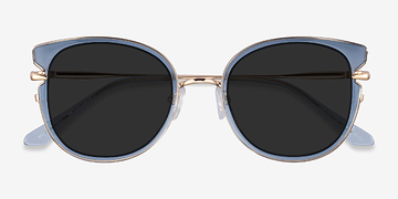 Clear Blue Gold Fascination -  Plastique Lunettes de soleil