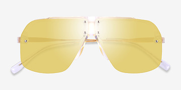 Clear Gold Chroma -  Métal Lunettes de soleil