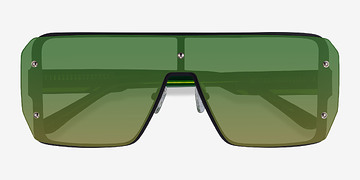 Black Green Bot -  Métal Lunettes de soleil