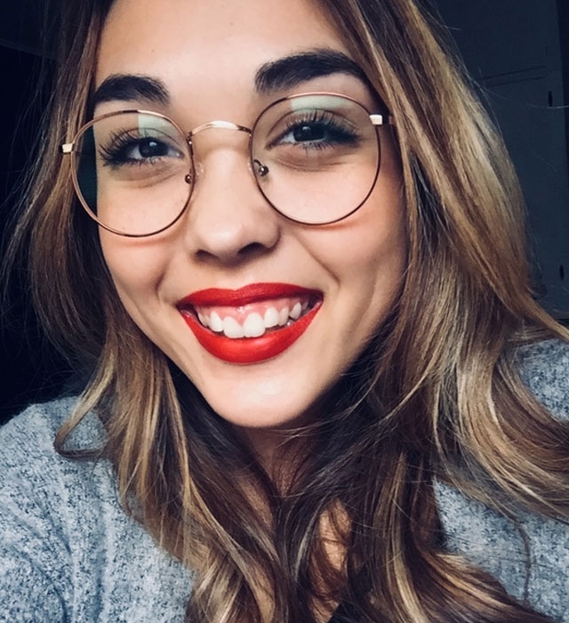 Brown Golden-Round-Eyeglasses for Women