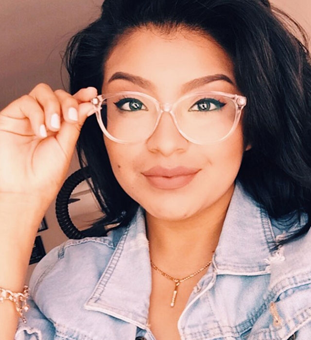 Clear/White-Round-Eyeglasses for Women